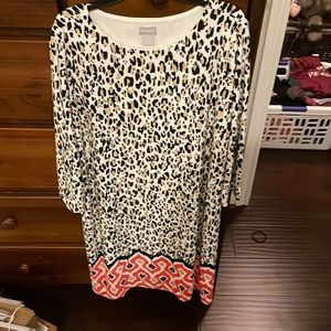 Chico’s size 8-10 brand new leopard print dress
